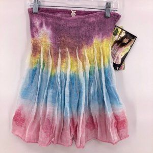 NWT SDII shirred tie dye shirt or skirt